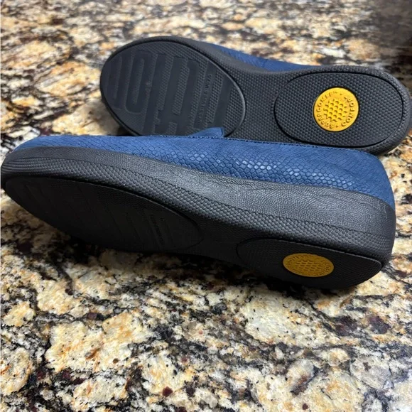 Fitflop Superskate Blue Slip On Loafer Shoes Super Cushy size 7.5 - Picture 5 of 8